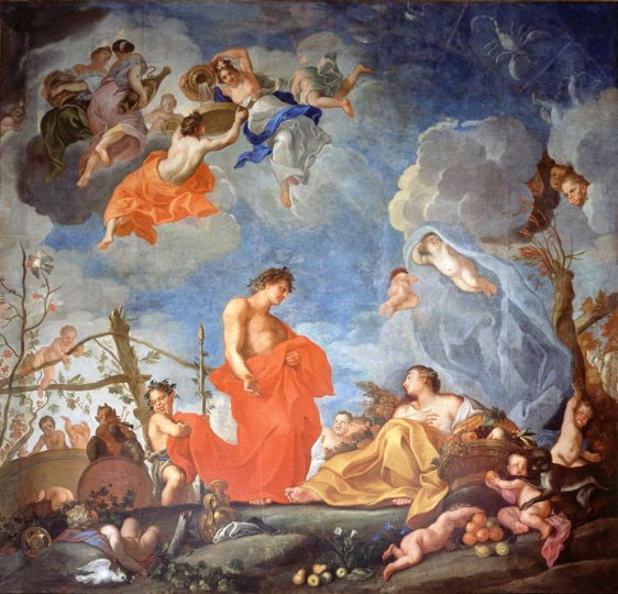 Image - Yurii Shymonovych-Semyhynovsky: Allegory of Autumn in the Wilanów royal castle.